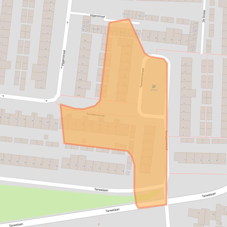 Kaart van postcodegebied 5632WB.