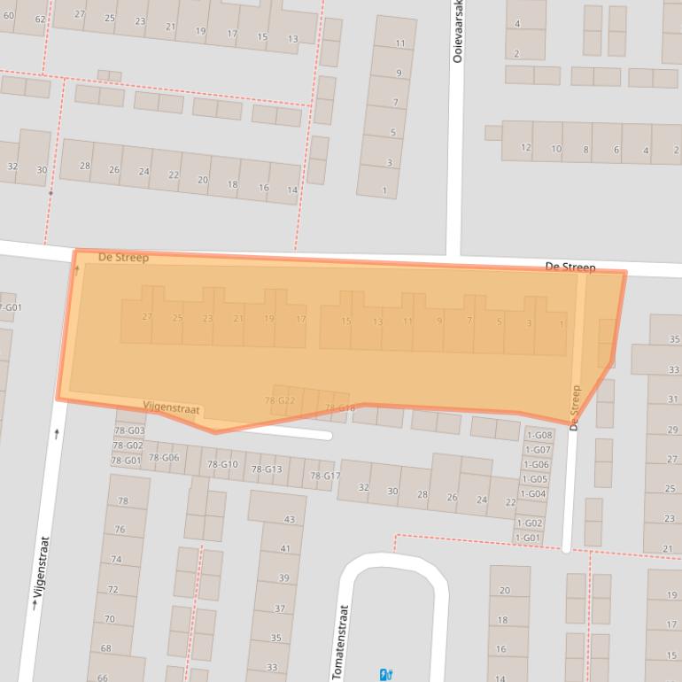 Kaart van postcodegebied 5632WH.