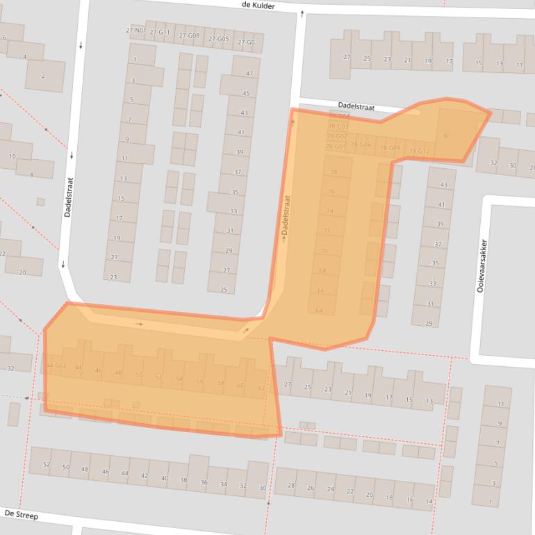 Kaart van postcodegebied 5632WR.