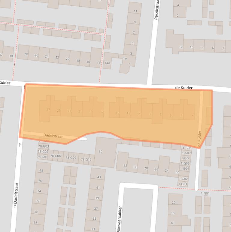 Kaart van postcodegebied 5632WS.