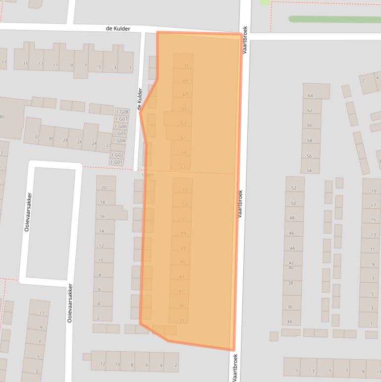 Kaart van postcodegebied 5632XB.
