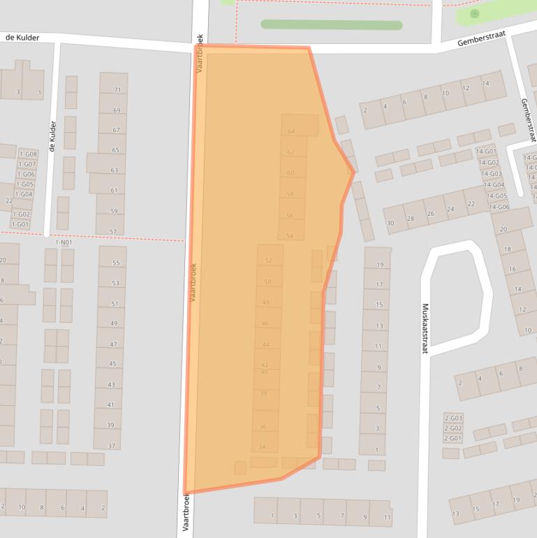 Kaart van postcodegebied 5632XE.