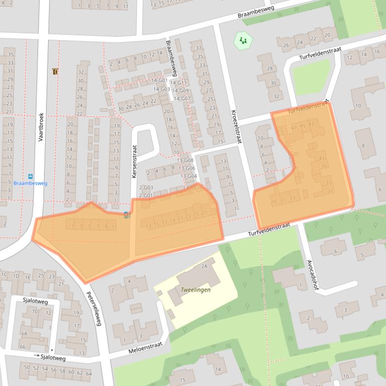 Kaart van postcodegebied 5632XH.
