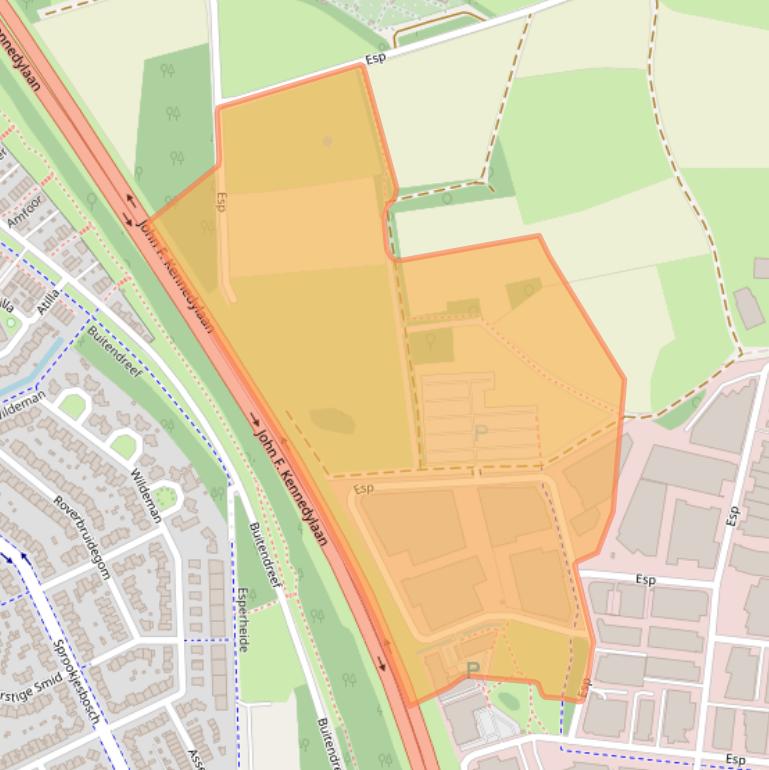 Kaart van postcodegebied 5633AJ.