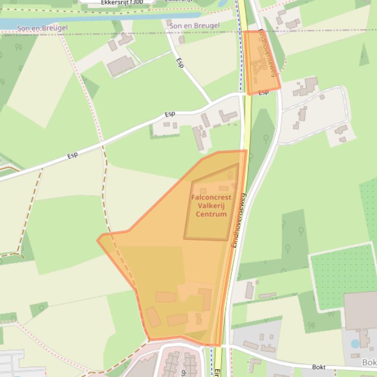 Kaart van postcodegebied 5633BE.