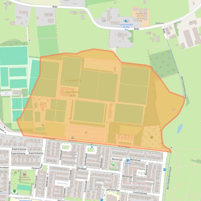 Kaart van postcodegebied 5633BJ.