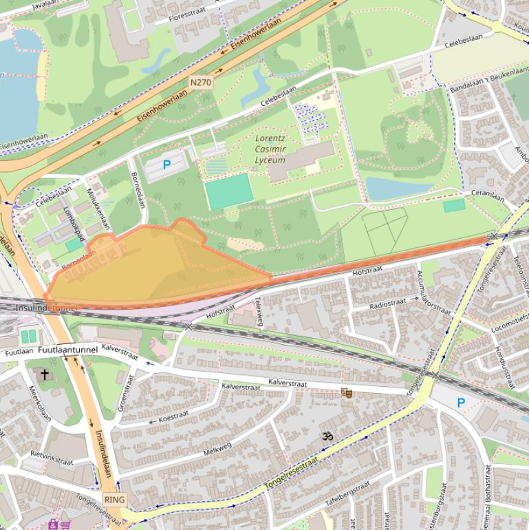 Kaart van postcodegebied 5641AA.