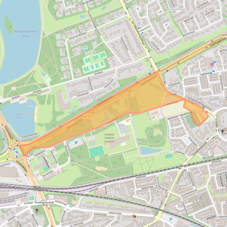 Kaart van postcodegebied 5641AC.