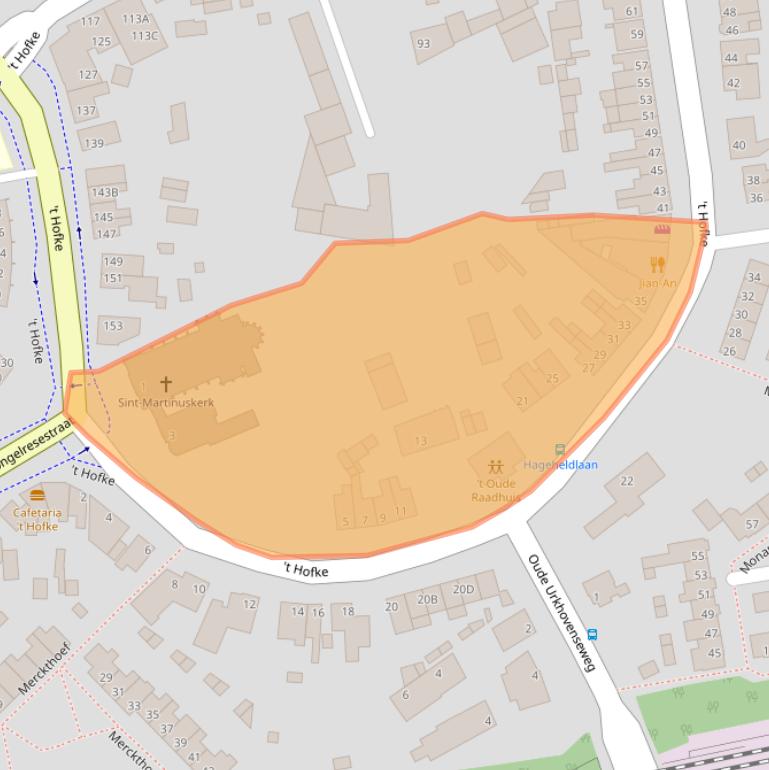 Kaart van postcodegebied 5641AH.