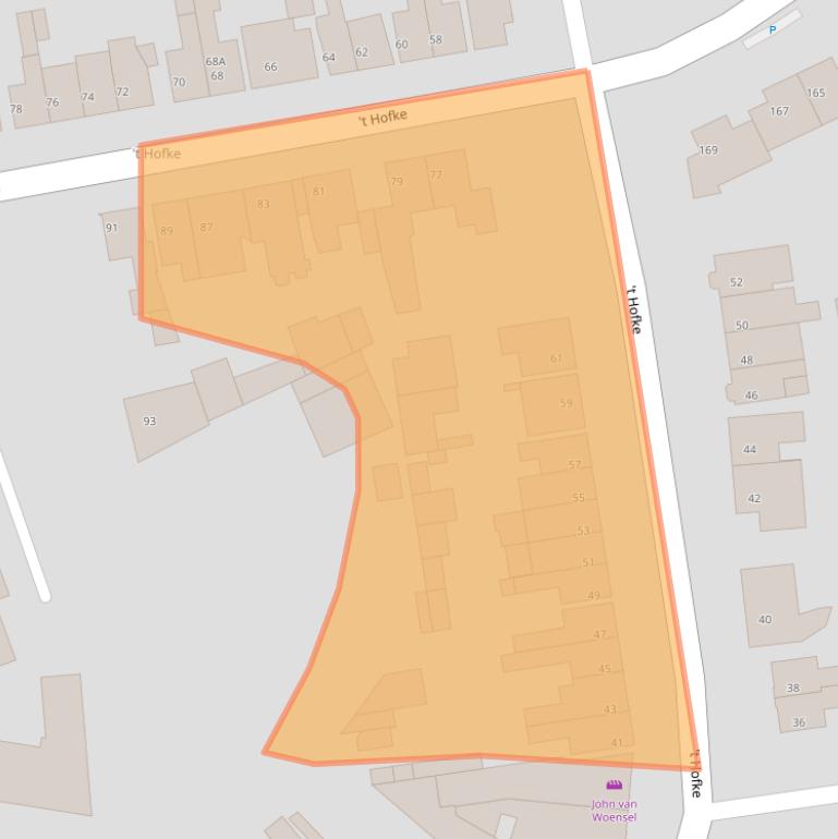 Kaart van postcodegebied 5641AJ.