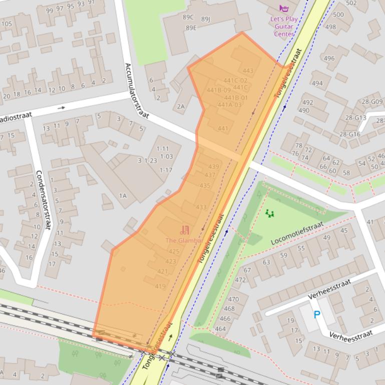 Kaart van postcodegebied 5641AV.