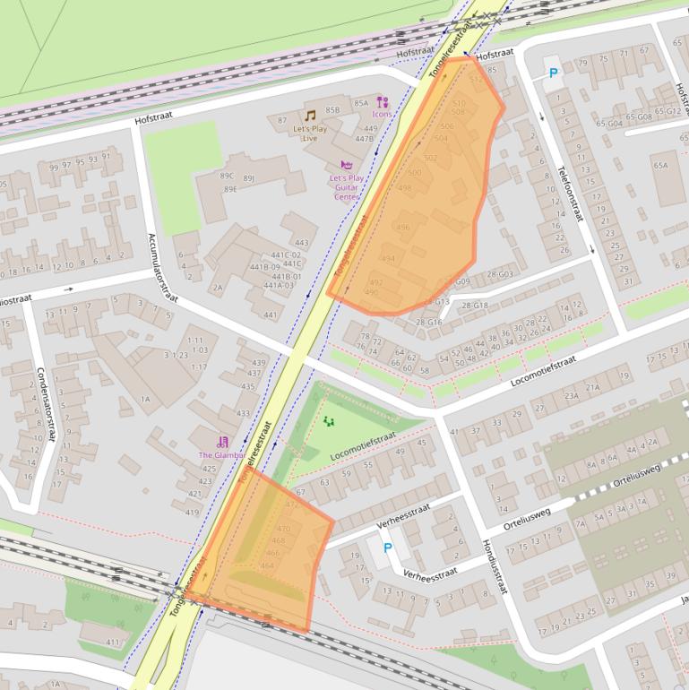 Kaart van postcodegebied 5641AX.
