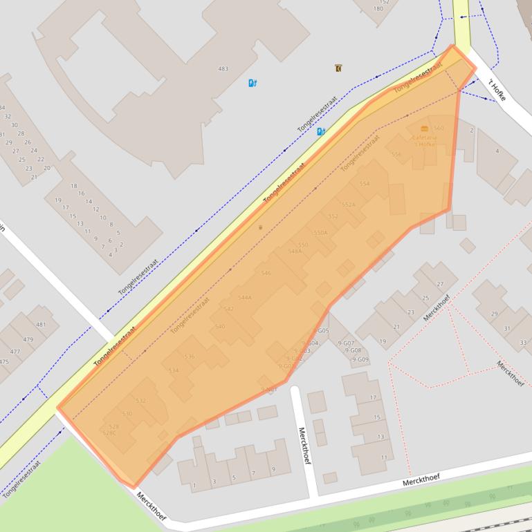 Kaart van postcodegebied 5641AZ.