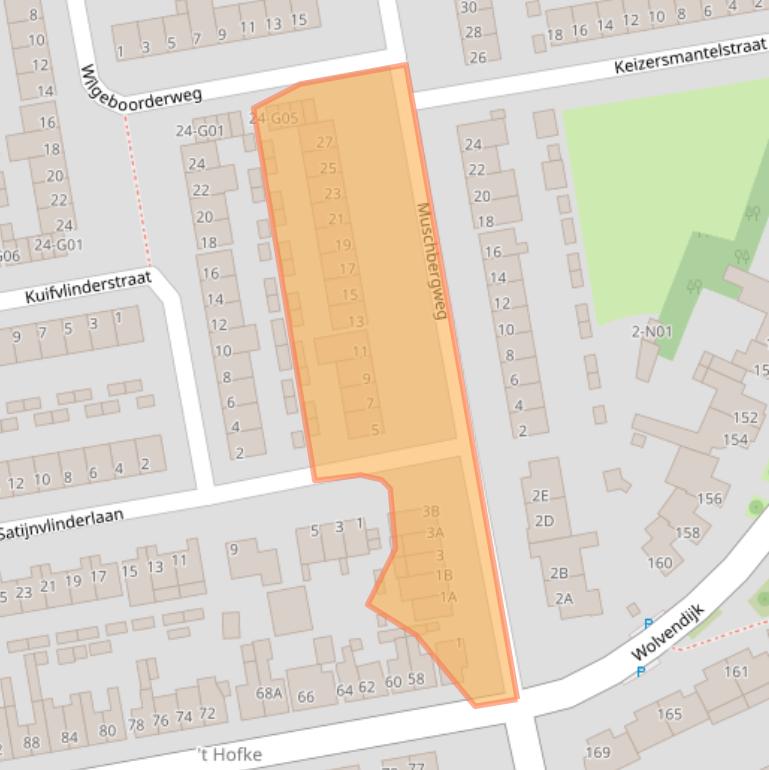 Kaart van postcodegebied 5641BN.