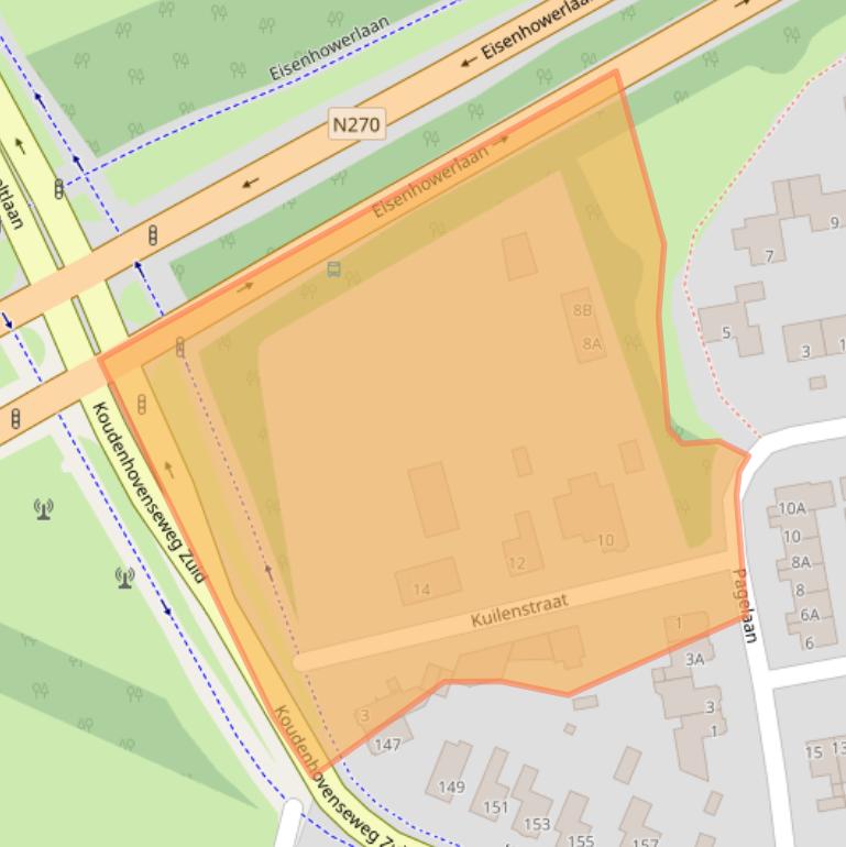 Kaart van postcodegebied 5641CA.