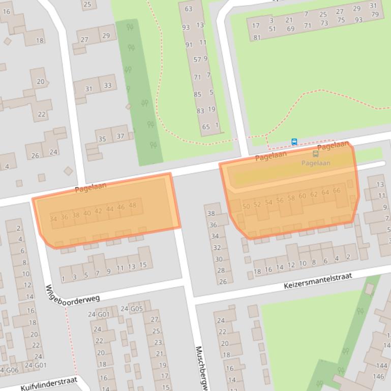 Kaart van postcodegebied 5641CD.