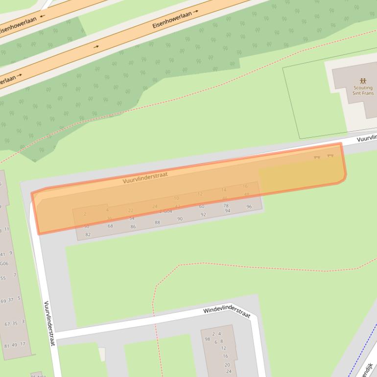 Kaart van postcodegebied 5641DM.