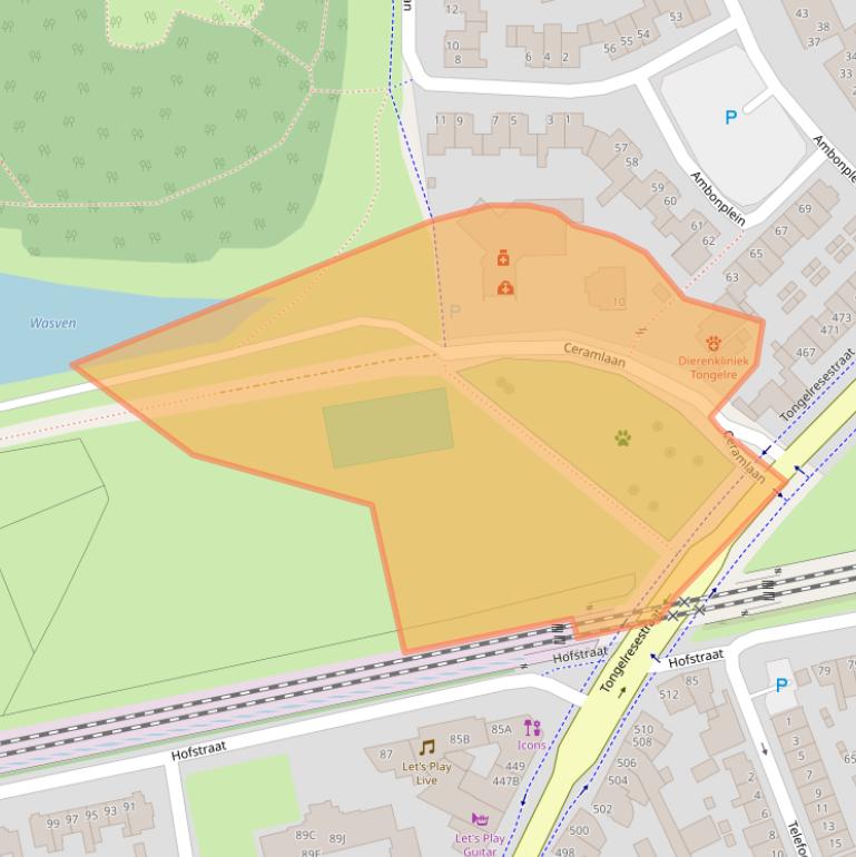 Kaart van postcodegebied 5641GD.