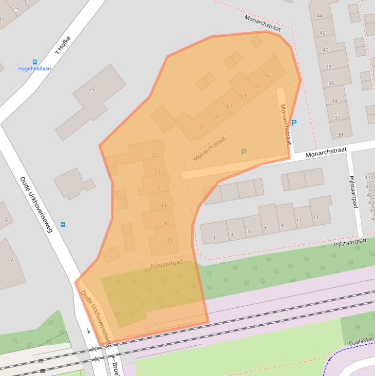 Kaart van postcodegebied 5641GK.