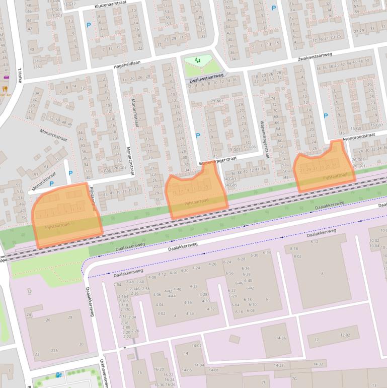 Kaart van postcodegebied 5641GV.