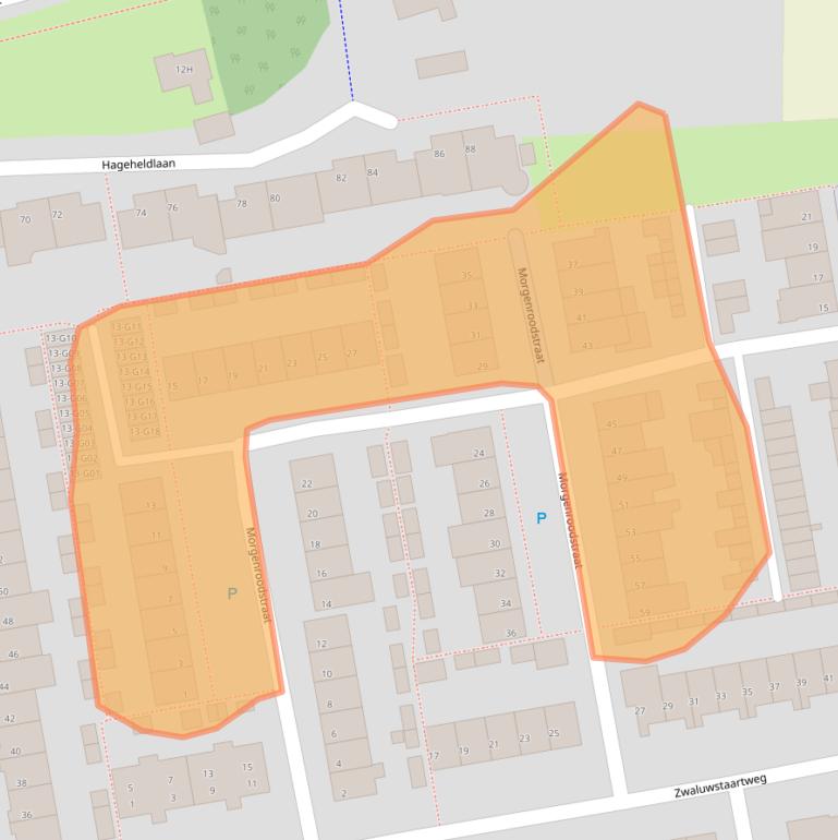 Kaart van postcodegebied 5641HC.