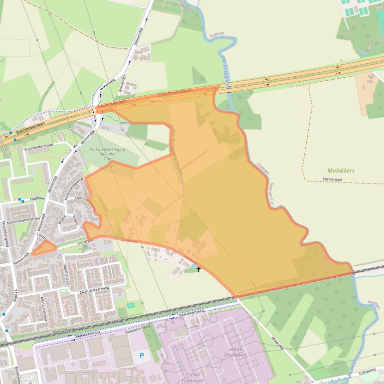 Kaart van postcodegebied 5641JR.