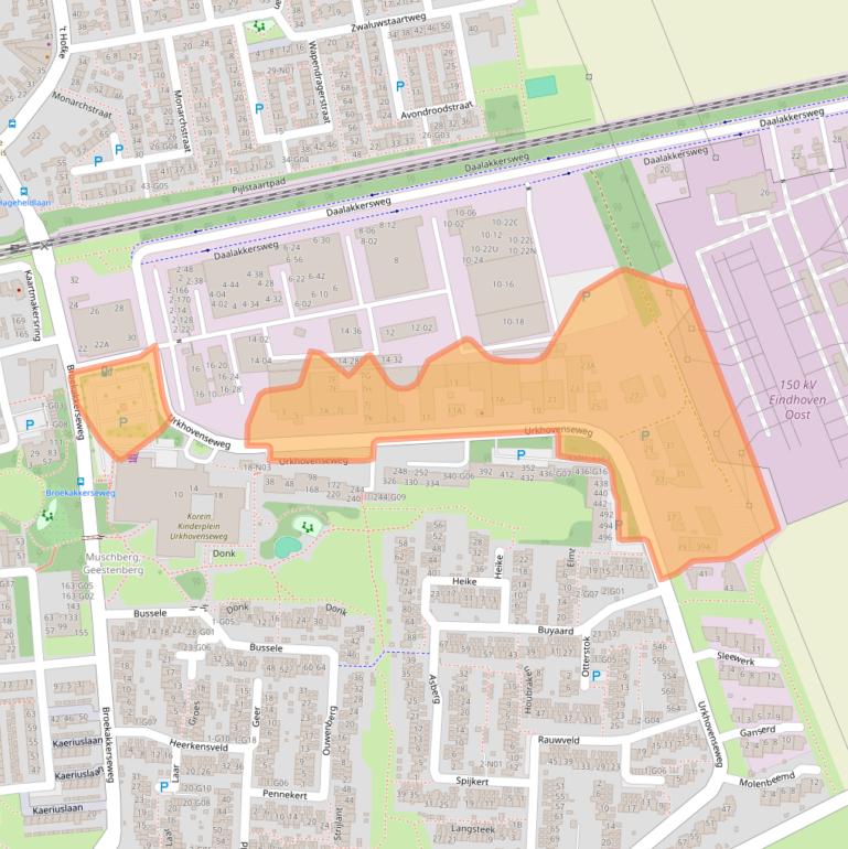 Kaart van postcodegebied 5641KA.