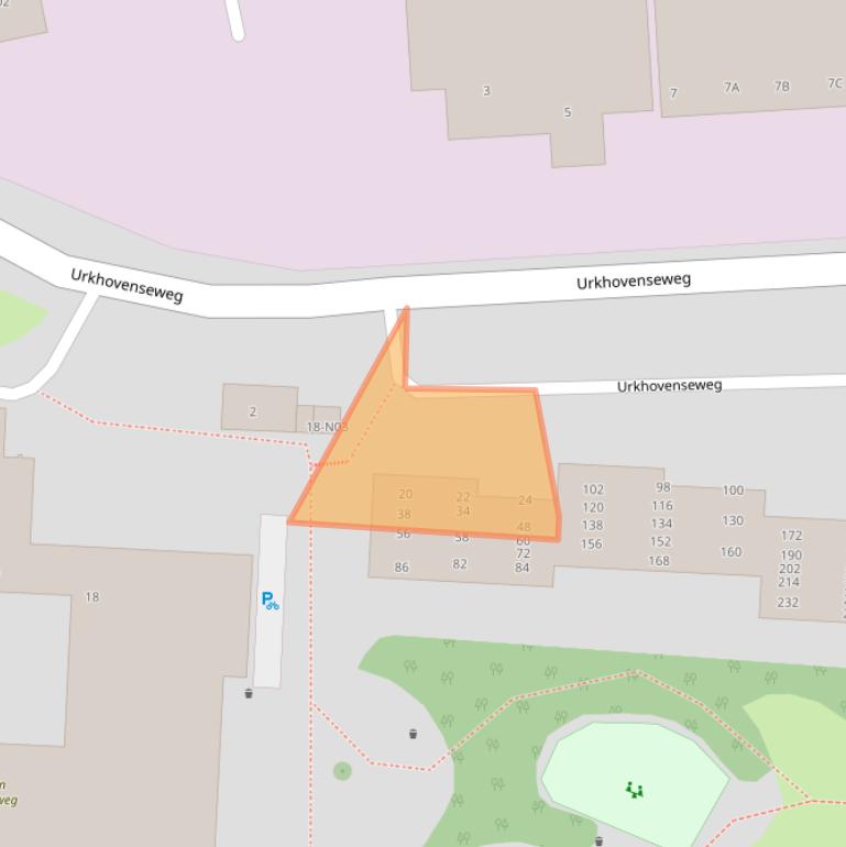 Kaart van postcodegebied 5641KG.
