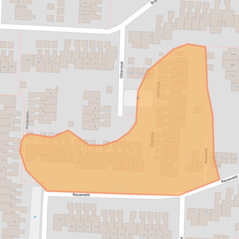 Kaart van postcodegebied 5641LA.