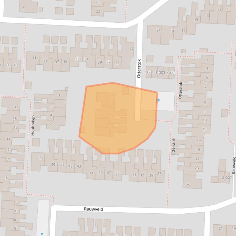 Kaart van postcodegebied 5641LB.