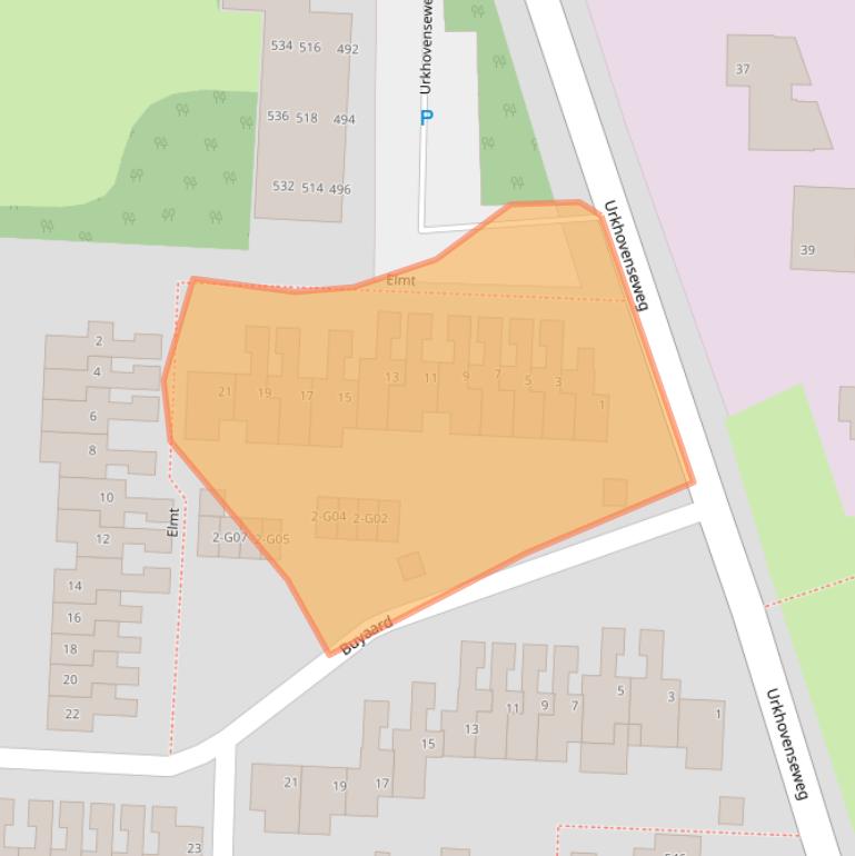 Kaart van postcodegebied 5641LC.