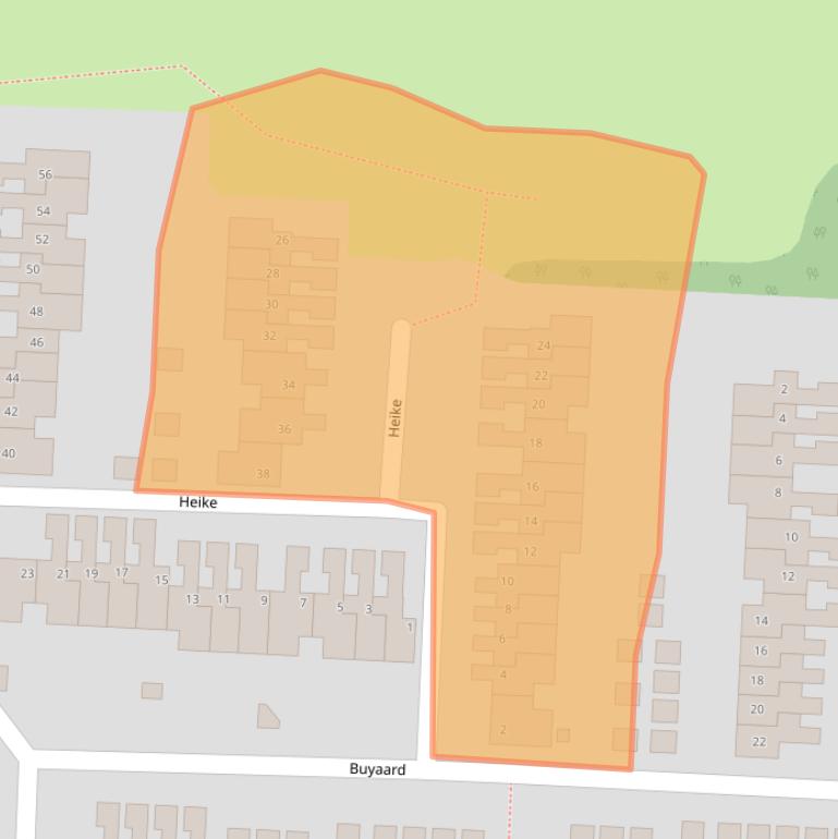 Kaart van postcodegebied 5641LG.