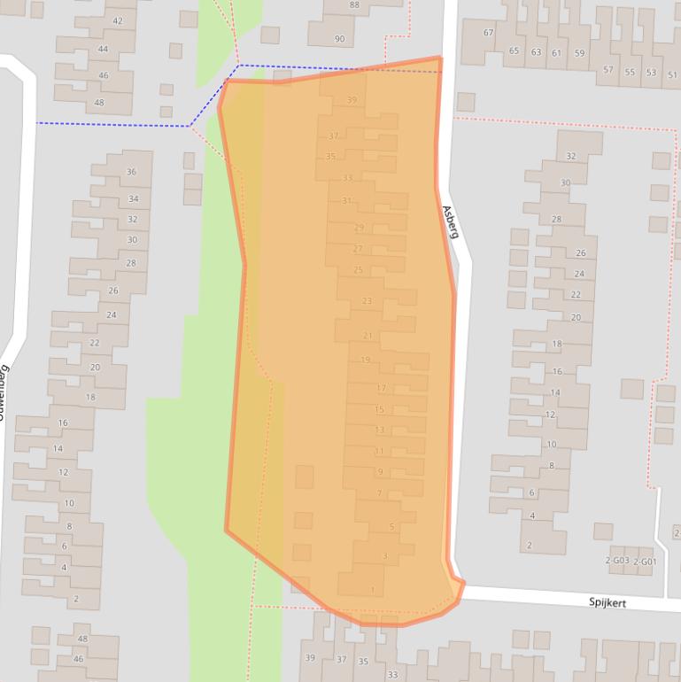Kaart van postcodegebied 5641LJ.