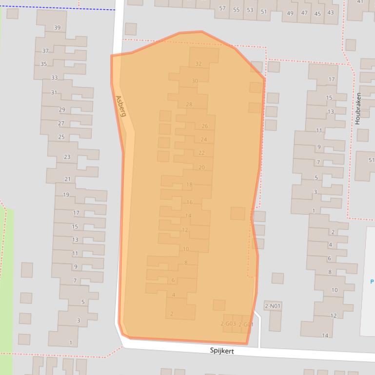 Kaart van postcodegebied 5641LK.