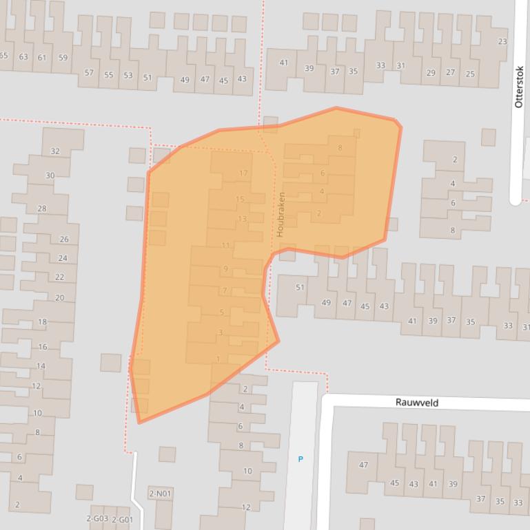 Kaart van postcodegebied 5641LR.