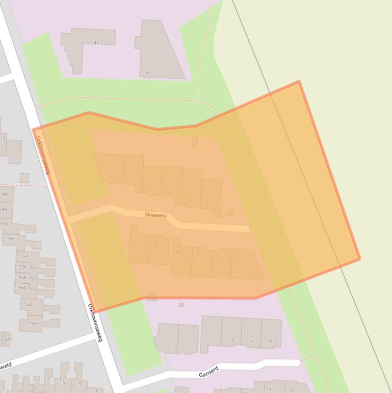 Kaart van postcodegebied 5641LZ.