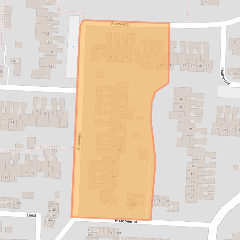 Kaart van postcodegebied 5641NL.