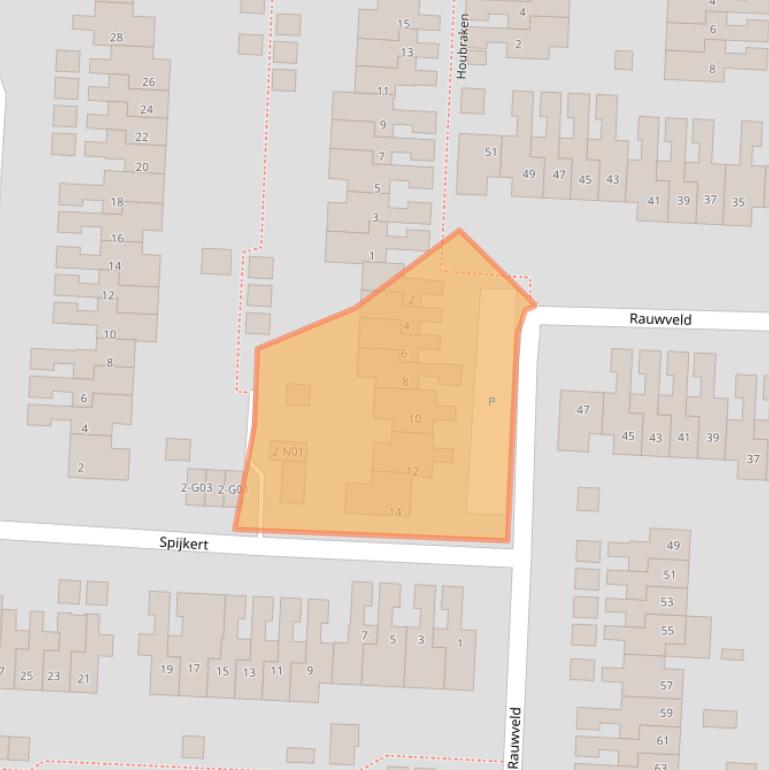 Kaart van postcodegebied 5641NM.