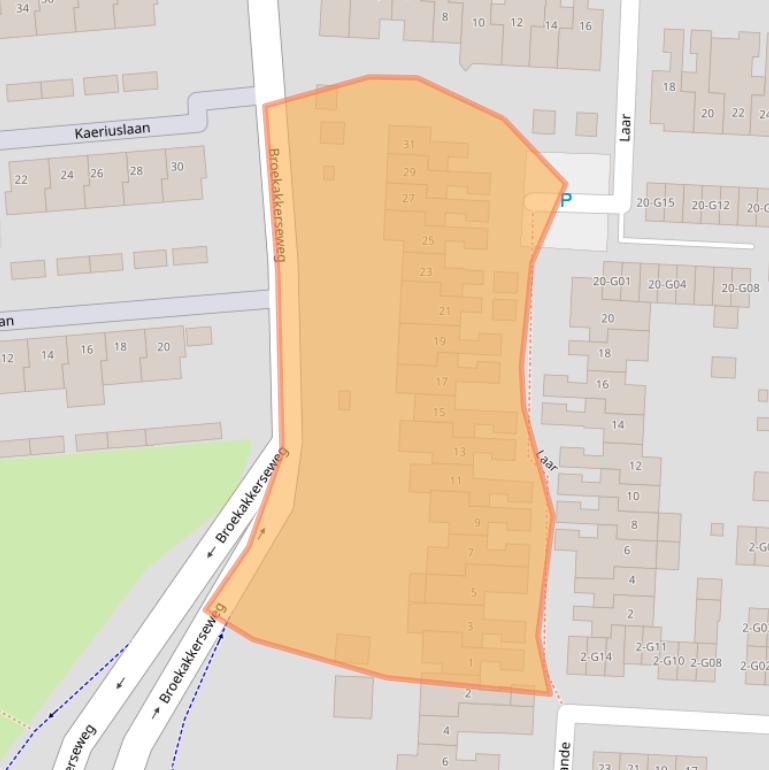 Kaart van postcodegebied 5641PK.