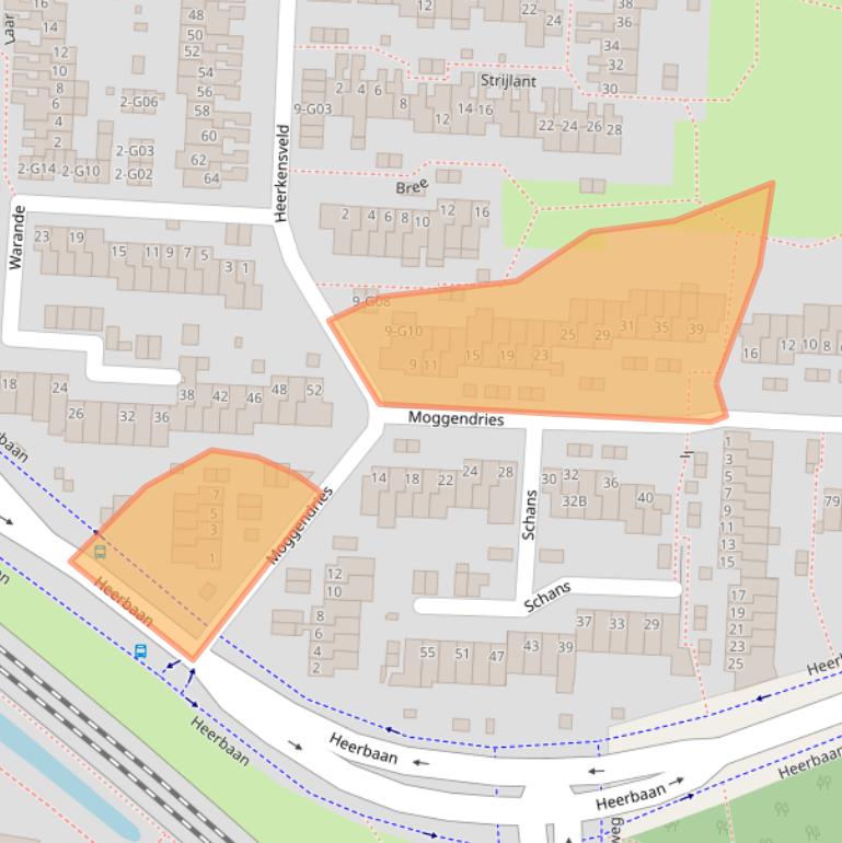 Kaart van postcodegebied 5641PM.