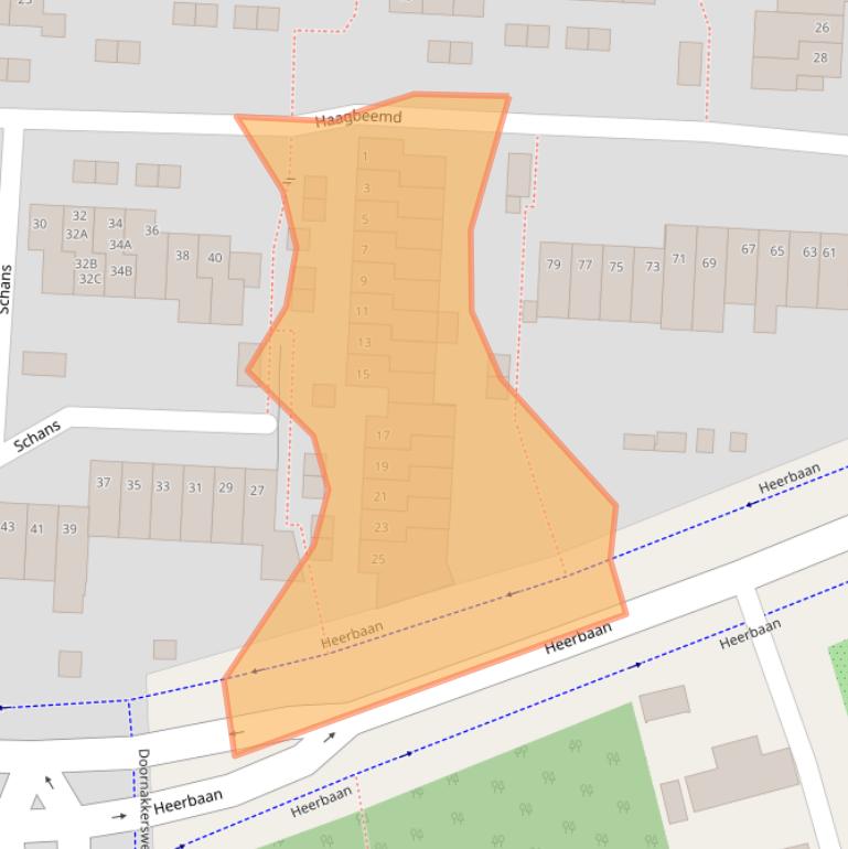 Kaart van postcodegebied 5641PP.