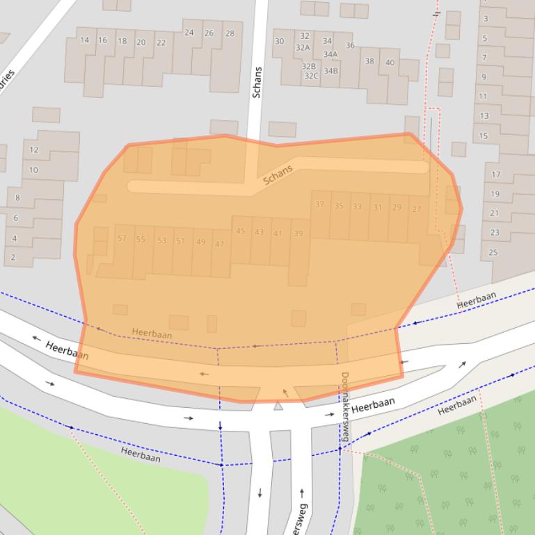 Kaart van postcodegebied 5641PR.