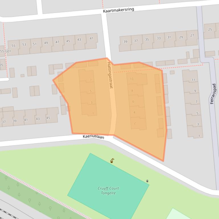 Kaart van postcodegebied 5641SC.