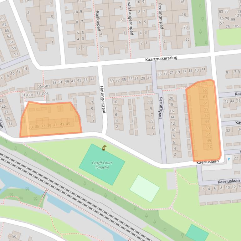 Kaart van postcodegebied 5641SH.
