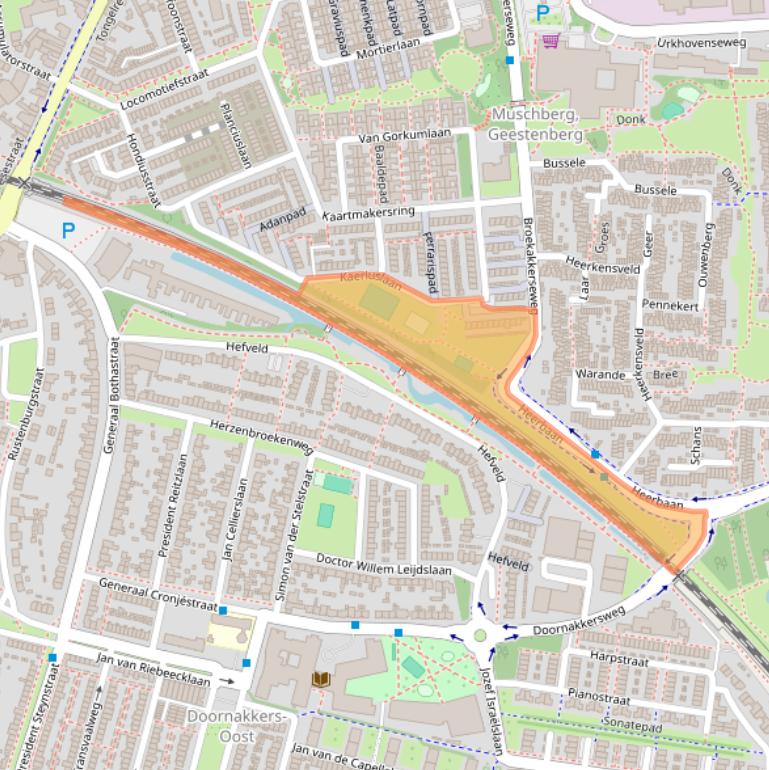 Kaart van postcodegebied 5641SJ.