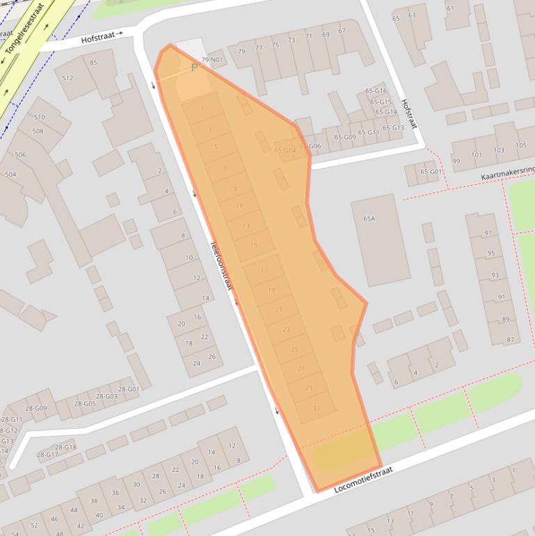 Kaart van postcodegebied 5641SM.