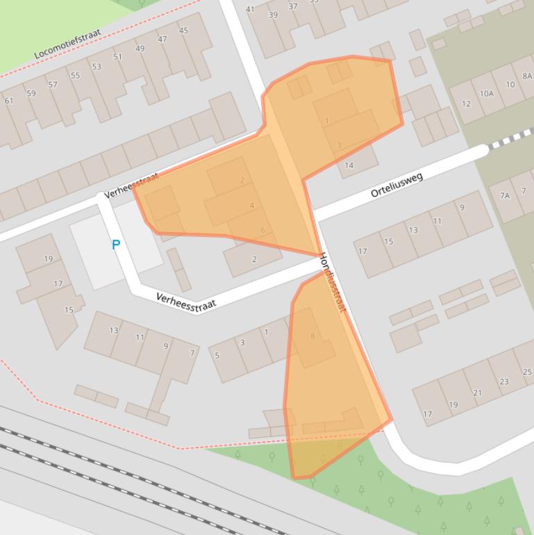 Kaart van postcodegebied 5641TP.