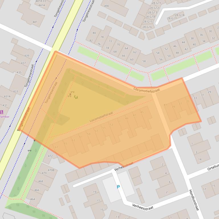 Kaart van postcodegebied 5641TS.