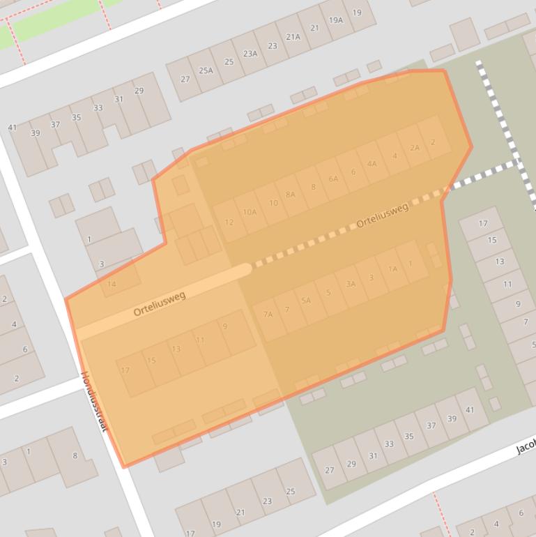 Kaart van postcodegebied 5641TV.