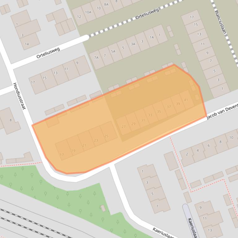 Kaart van postcodegebied 5641TX.